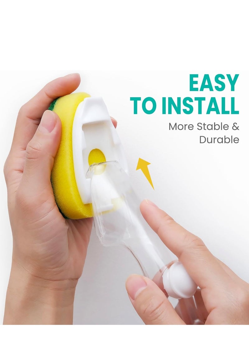 مجموعة فرش غسيل أطباق متينة (6 قطع) مع مقابض وموزع صابون - Image 5